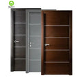 Diamond Shape Design Wood Framed Glass Foshan Oak Solid Wooden Interior Doors House Room Single Moulding Front Doors