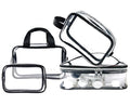 Custom Logo Travel Clear TPU Zipper Fashion Makeup Train Case Women Handbag Beach Tote Bag Cosmetic Bags & Cases