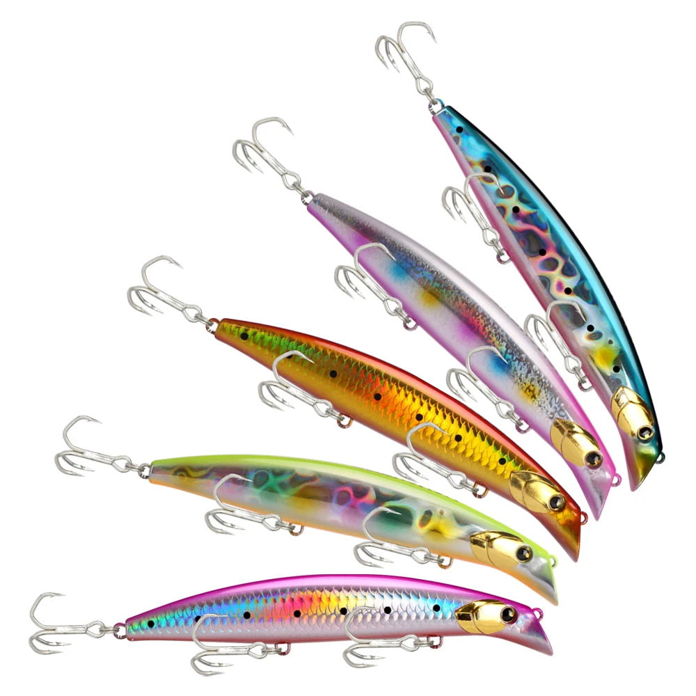 HONOREAL 130mm 28g ABS Plastic Long Casting Saltwater Bait Fishing Minnow Hard Lure China