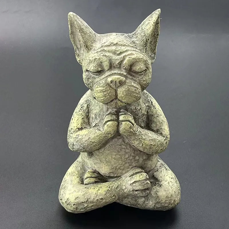 Dog Meditation Dog Outdoor Decoration Garden Sculpture Resin Ornaments Garden Courtyard Design