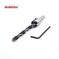 SUBORUI HCS High Carbon Steel 5 Flute Wood Countersink Drill Bit Set for Drilling Hard Wood