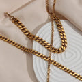 New Tarnish-Free Water-Proof 18K Gold Plated Jewelry Stainless Steel Cuban Link Anklets Fashion Jewelry Anklets