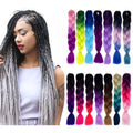 24inch Jumbo Braids Ombre Jumbo Braiding Hair Coloured Synthetic Braid Wigs Crochet Blonde Hair Extensions