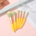 Custom Logo Small Order Mini Foundation Blush Makeup Brushes Set Synthetic Hair Powder Blush Brush 6pcs Makeup Brushes with Box