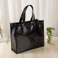 Non Woven Recyclable Tote Handle Reusable Eco Grocery Bag Durable Handbag Water Resistant DIY Craft Gift Candle Outdoor Storage