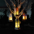 Christmas Decoration Creative Painted Wind Lamp Portable Led Lighting Christmas Gift Decoration