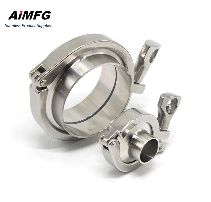 Price Pipe Stainless Steel Clamp Sanitary Tri Clover Clamp Ferrule Sanitary Ss304 Clemp Single Pin Tri Clamp Set With Gasket