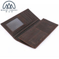 Vintage Genuine Leather Rifold RFID Wallet with ID Window Custom Men Credit Card Holder Wallet