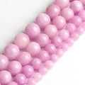 Wholesale Light Purple Jades Stone Beads 6/8/10/12MM round Loose Beads for DIY Bracelets & Necklaces