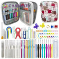 Hot Sale Full Crochet Starter Kit for Beginners Adults Crochet Hook Set With Case Knitting Portable Crochet Hook Set