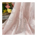 Eco-friendly Multicolored Silk Striped Streamer Shell Flower Jacquard Cut Flower Shirting Chiffon Glitter Fabric for Dresses