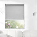 Modern Luxury Electric Roller Sunshade Transparent Light Filter Upper and Lower Home Decoration Blinds Shades & Shutters