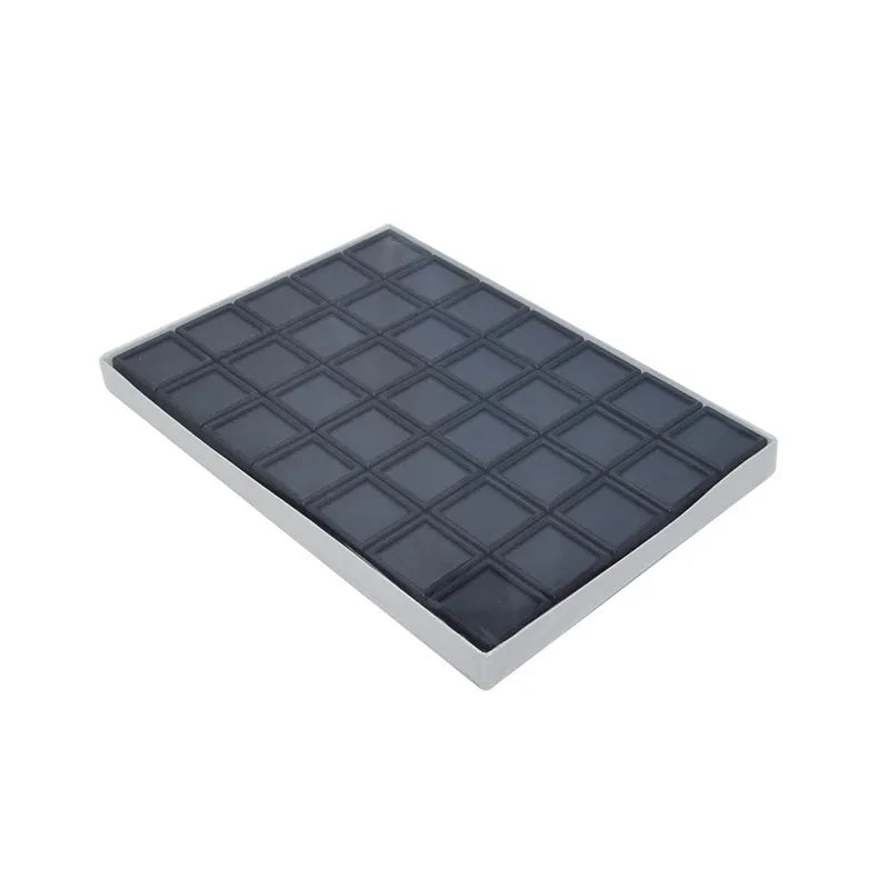 Black Lacquered Leather Glass Box With Lock   Transparent Color Treasure Box Black Lacquered Cloth  Skylight Box Color