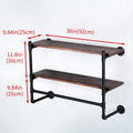 Industrial Wall Mounted Shelves Wood Metal Floating Modern Design Multi-functional Storage for Living Room Supermarket Farmhouse