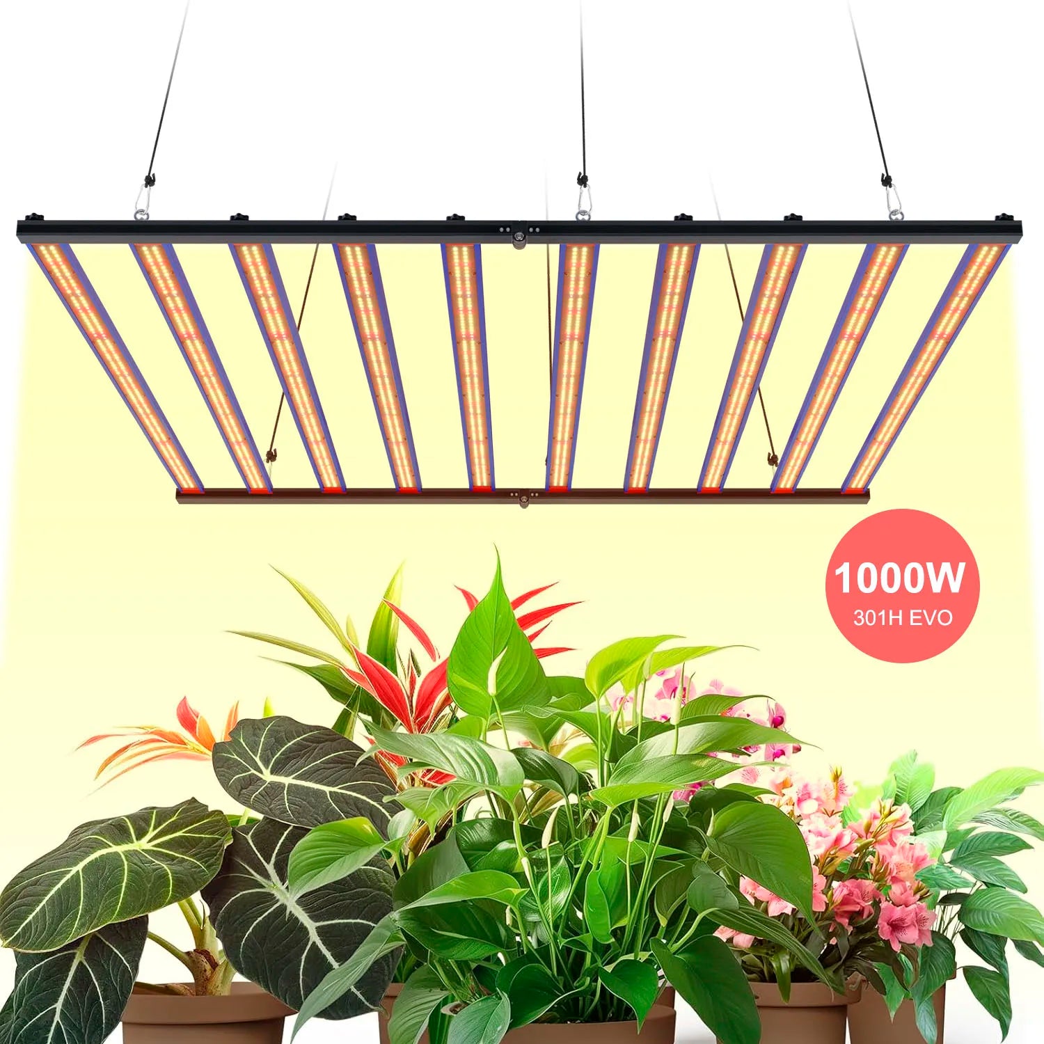 New Gardening Indoor Plants 1000W 650W Timer Dimmable for Greenhouse Hydroponic Plants Light Bar