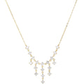 Fashion Jewelry Women 925 Silver Zircon Diamond Tassel Pendant Necklace for Wedding Engagement
