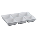 Wholesale Plastic Dinnerware Unbreakable Lunch Box Melamine 6 Compartments Plate