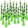 Durable Stable 3 1/4 Inch Black Striped Golf Tees Golf No Friction 5 Prong Tees Plastic Golf Tees
