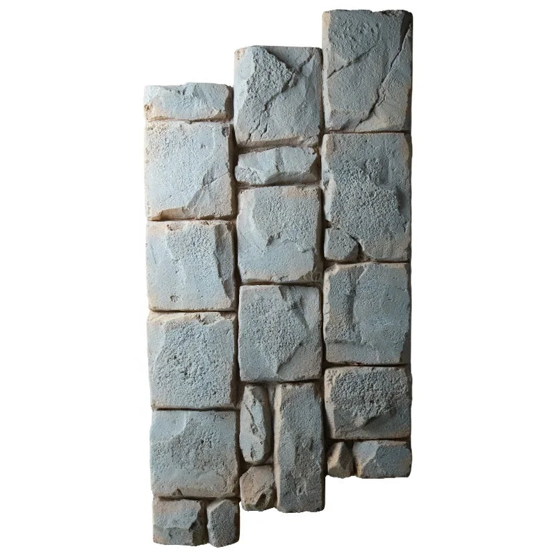 Broken Mountain Stones 3D Indoor Outdoor Rock Stone PU Stone Panel Background Wall Decorative Panel Veneer