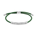 Personalized Engraved Message Bar Bracelet Adjustable Cord Bracelet for Women Jewelry Muti-Colors