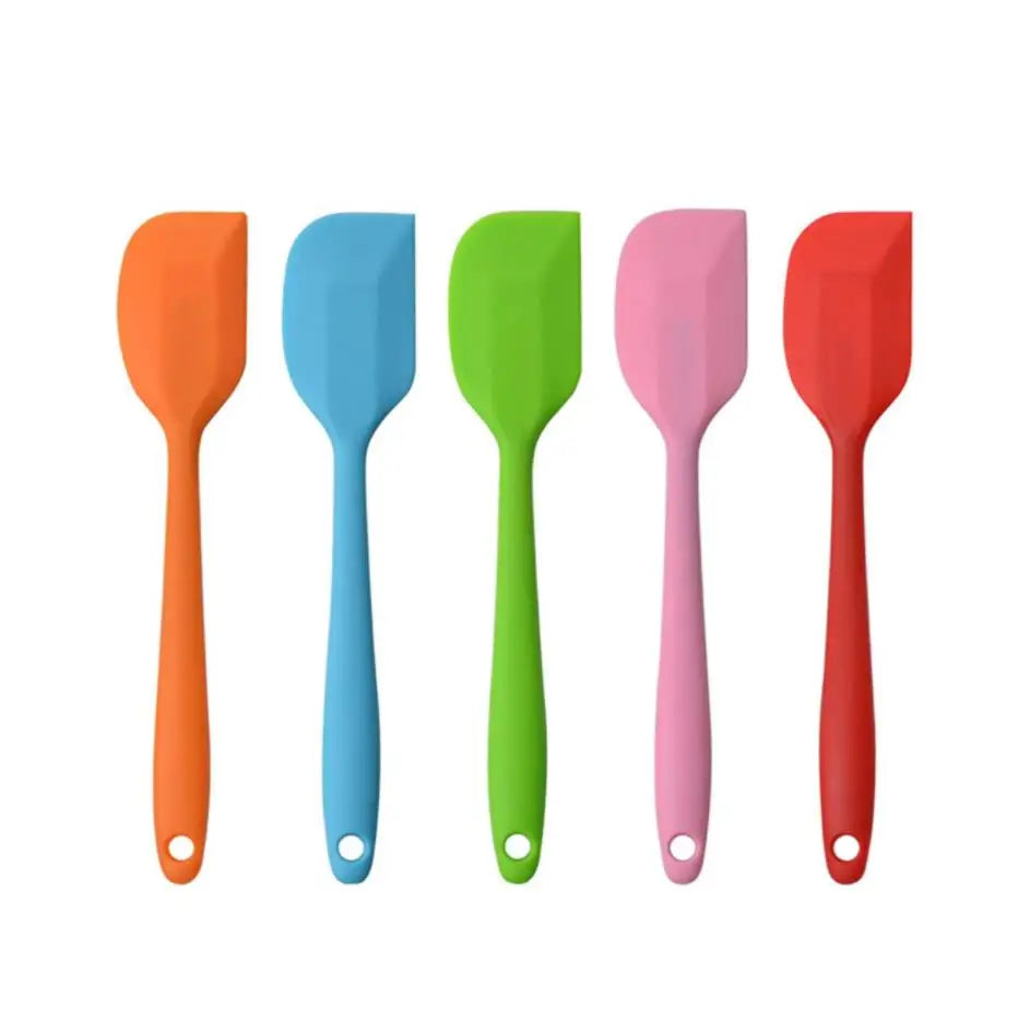 Wholesale Small Seamless One Piece Silicone Spatulas Heat Resistant Non-Stick Flexible Scrapers Kitchen Baking Cooking Tools