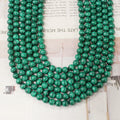 Wholesale Natural AAA Green Malachite Gemstone Bracelet Beads for Chain Jewelry Making 6 mm 8mm 10mm