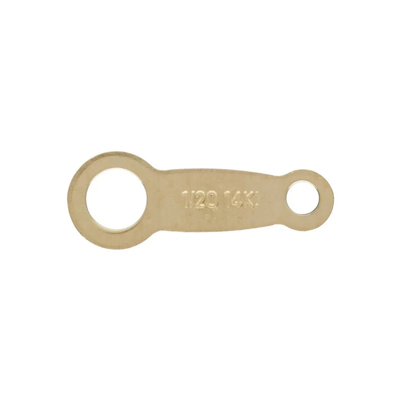 14K Gold Filled Connectors Spacer Quality Tag for Necklace Bracelet Jewelry Findings Supplier