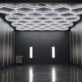 Factory Price Hot Sale Hexagon Shape Barbershop Gymnasium Honeycomb Hexagon Led Light Customizable Shape Support