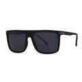 2024 High Quality Retro Punk Square Blue Black Shades Sunglasses Polarized Glasses Vintage Polarized Driving Sunglasses Men