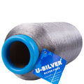 Silver-Spandex Elastic Fabric - High-Conductivity Anti-Radiation Tricot Material