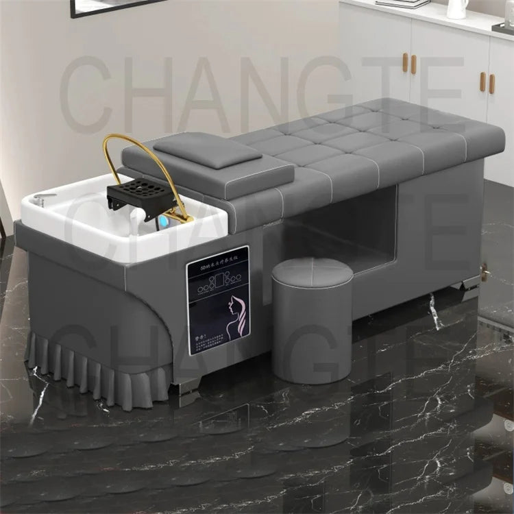 Hot Sale Modern Design Hydrotherapy Hair Shampoo Bed for Salon Barber Shop & Hotel Beauty Massage Equipment