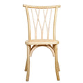 Rustic Classic Banquet Party Wedding Event Botanica Chair Wooden Cross Back Chair Rattan Dining Chair