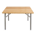 Bamboo Modern Folding Camping Dining Table Portable Lightweight Adjustable Height Aluminum Frame Indoor Outdoor Picnic Beach