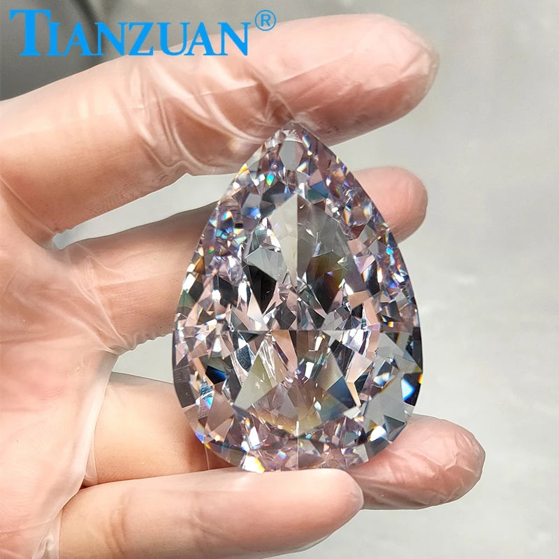480ct 34*47mm White Color Pear Shape Millennium Star Cubic Zirconia Loose Stone Cz Stone