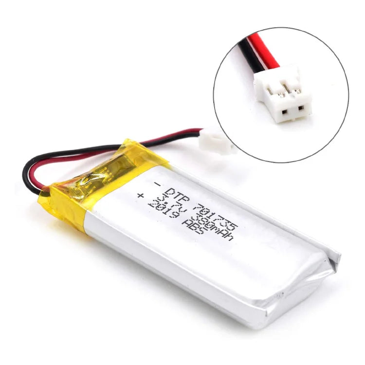 752035 802035 701735 751635 3.7V 380mAh Rechargeable Small Lipo Battery for Smart Watch