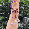 Colorful Sun Catcher Crystal Hanging Moon Crystal Suncatcher Dream Catcher Wind Chime Wall Hanging Window Garden for Fengshui