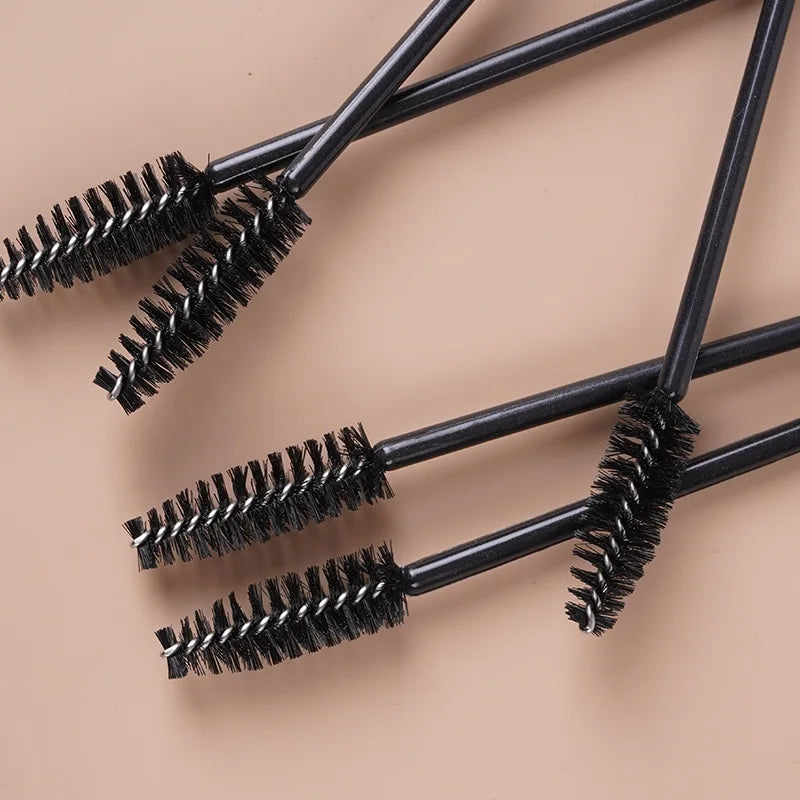 Custom Disposable Lash Extension Brush Mascara Portable Private Label Eyelash Brush