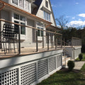 YL Easy Install square Cable Railing Post Deck Railing Stainless Steel Balustrade