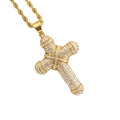 Hip Hop Wholesale Stainless Steel Cross Necklace Gold Dainty Cross Necklace Diamond Cross Non Tarnish Fashion Jewelry