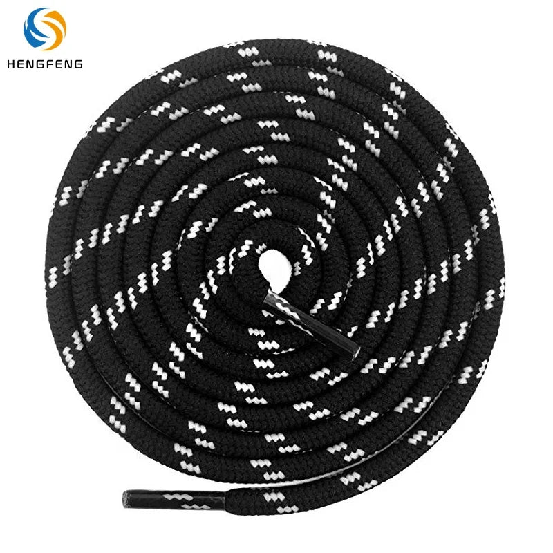 Durable Two-Tone Pattern Polyester Round Rope Multicolored Heavy Duty Hiking Boot Shoelaces HengFeng HF-S001 Safety