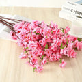 AF0405 Wedding Decor Flower Cherry Blossom Branches Flores Artificial Peach Blossom Flower for Centerpiece Flowers Arrangement