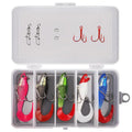 WEIHE Lead Fish Coiled Tail Lead Head Soft Plastic Lure Fishing Bait Set Isca Macia De Pesca
