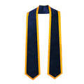 72 Inch White Satin Polyester Sublimation Graduation Stoles Blanks for Boys in Spring