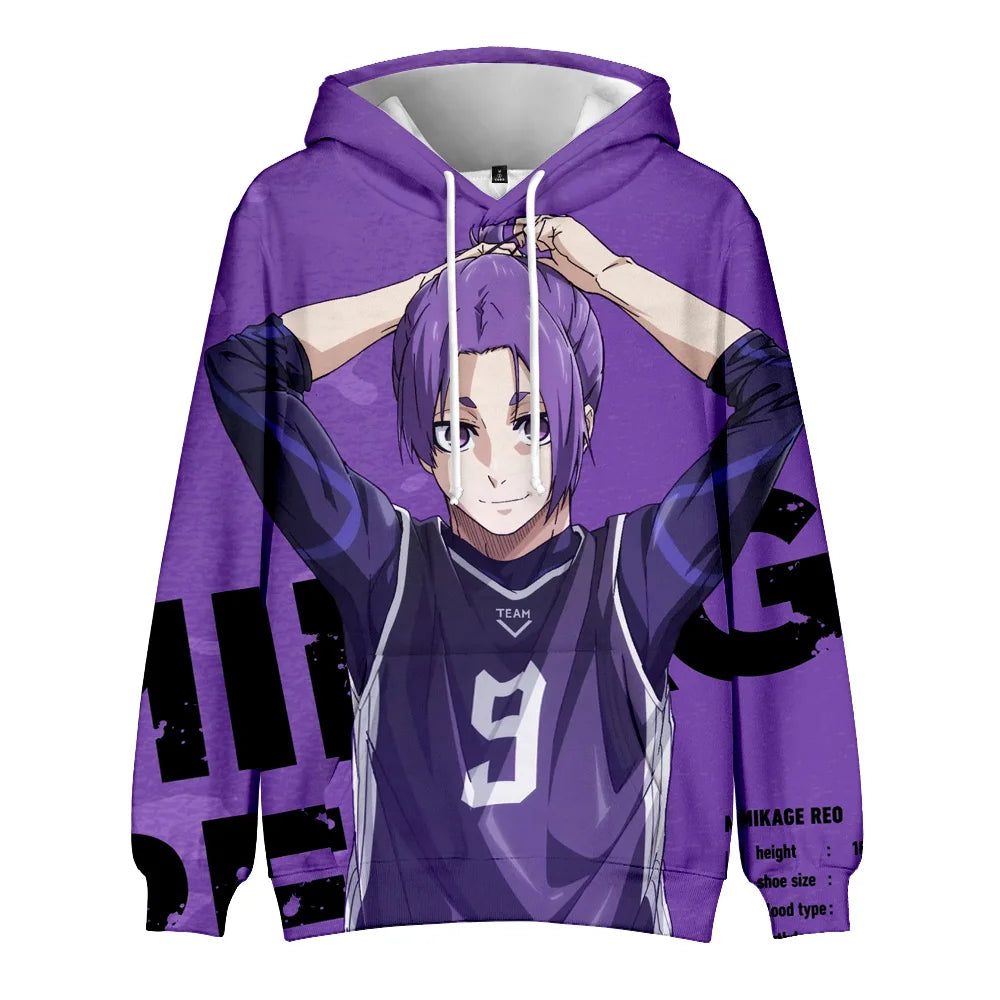 Fitspi Anime Men Women Hoodies 3d Print Fashion Sweatshirt Long Sleeve Coat Hooded Clothes Football Dropship