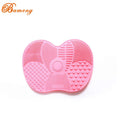 Portable Silicone Makeup Cleaning Brush Scrubber Mat Tool for Cosmetic Brush Cleaner