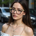 2025 Trends Plastic Metal Cat Eye PC Lens Oversized Glasses Optical Frames Cat Eye Blue Light Blocking Eyewear Spectacles
