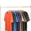 Streetwear Vintage Washed Short Sleeve T Shirt Hombre 300 GSM 100% Cotton Combed Cotton Men's T-Shirt