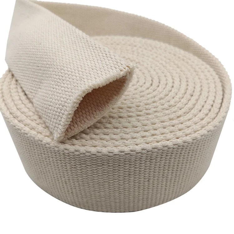 100% Cotton Custom Webbing Woven Tubular Cotton Webbing for Circus Aerial Rope Spanish Web Weaver High Tenacity Jacquard