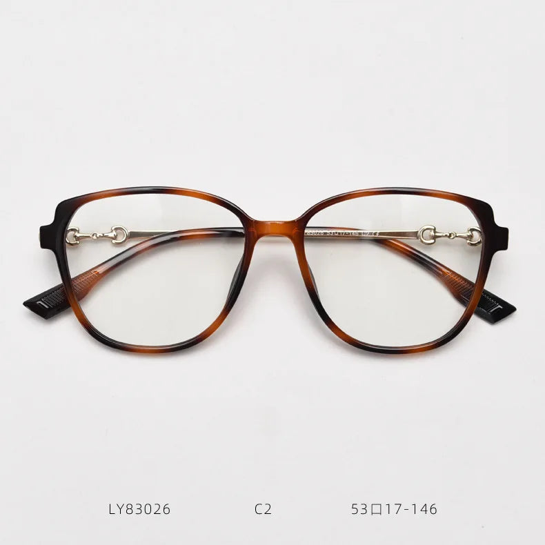 Ins Metal Round Decor Round Glasses Women Anti Blue Light Computer Glasses Black Metal Spectacle Frame 0 Diopter 2024 Glasses