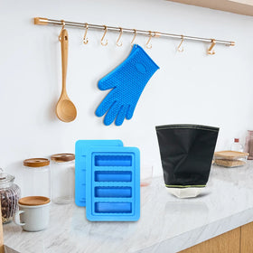 GB Food Grade Silicone Set with Nylon Filter Bag Mold Glove for Cooking Kitchen Set